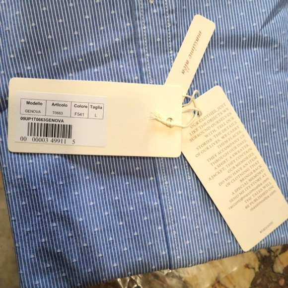 Massimo Alba Genova Button Down Shirt - Picture 2 of 3